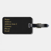 Personalisiertes elegantes gepäckanhänger (Rückseite horizontal)