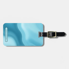 Personalisiertes Elegantes Gold Monogramm Minimali Gepäckanhänger