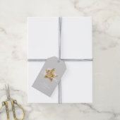 Personalisiertes Elegantes Gold Star Weihnachten Geschenkanhänger (Mit Garn)