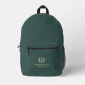 Personalisiertes elegantes Goldfoil-Symbol Bedruckter Rucksack (Vorderseite)