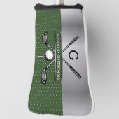 Personalisiertes elegantes Golf Monogram Design Headcover (Rotieren 90)