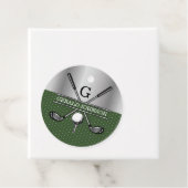 Personalisiertes elegantes Golf Monogram Logo Geschenkanhänger (Beispiel)