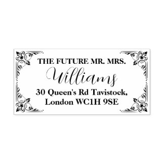 Personalisiertes Elegantes Hochzeitsgeschenk Verlo Gummistempel