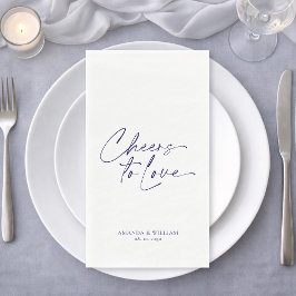 Personalisiertes elegantes Hochzeitspapierhandtuch Serviette