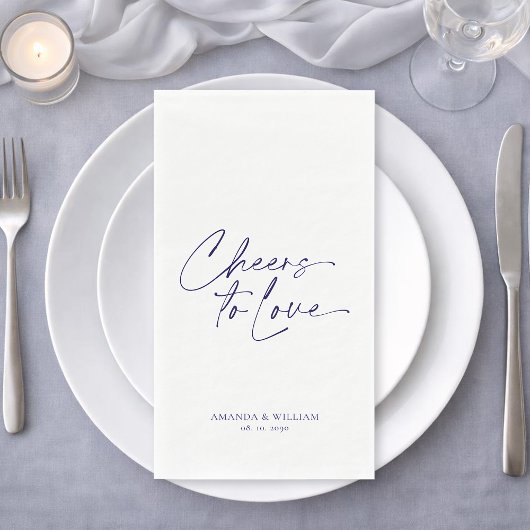 Personalisiertes elegantes Hochzeitspapierhandtuch Serviette