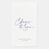 Personalisiertes elegantes Hochzeitspapierhandtuch Serviette (Vorderseite)
