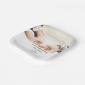 Personalisiertes elegantes Hochzeitszettel-Party Pappteller (Gewinkelt)