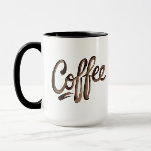 Personalisiertes elegantes Kaffeemongramm Tasse
