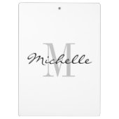 Personalisiertes elegantes klemmbrett (Rückseite)