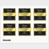 Personalisiertes elegantes Label Quadratischer Aufkleber (Blatt)