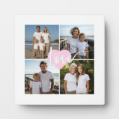 Personalisiertes elegantes Liebe Familie 4 Foto Fotoplatte (Vorderseite)