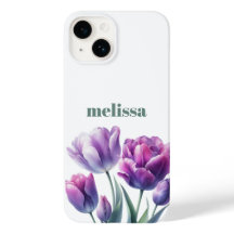 Personalisiertes elegantes lila Monogramm