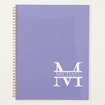 Personalisiertes elegantes Lila Monogramm und Name