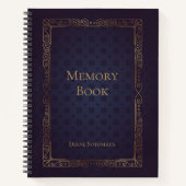 Personalisiertes elegantes Memory-Book-Notebook Notizblock (Vorderseite)