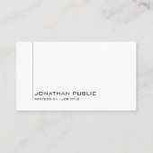 Personalisiertes elegantes minimalistisches Design Visitenkarte (Vorderseite)
