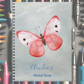 Personalisiertes elegantes Mit Monogramm Sketch-Bu Notizblock
