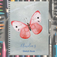 Personalisiertes elegantes Mit Monogramm Sketch-Bu