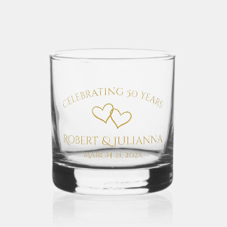 Personalisiertes elegantes modernes Geschenk zum 5 Whiskyglas
