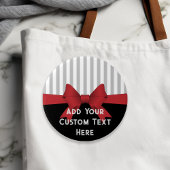 Personalisiertes Elegantes Modernes Rotes Band und Button