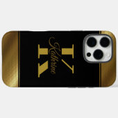 personalisiertes elegantes Monogramm Case-Mate iPhone Hülle (Rückseite (Horizontal))