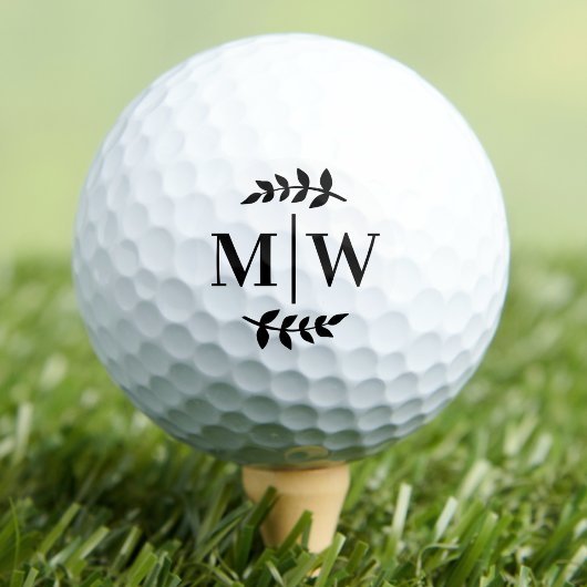 Personalisiertes Elegantes Monogramm Golfball