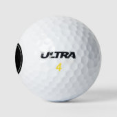 Personalisiertes elegantes monogramm Golfball-Set Golfball (Logo)