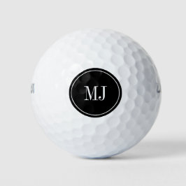Personalisiertes elegantes monogramm Golfball-Set Golfball