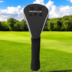 Personalisiertes elegantes Monogramm und Name Golf Headcover