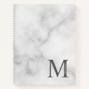 Personalisiertes elegantes Monogramm und Name Notizblock