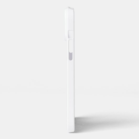 Personalisiertes elegantes Monogramm und Name weiß iPhone Hülle (Linke Seite)