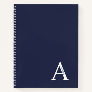 Personalisiertes elegantes Monogramm und NamensNot Notizblock