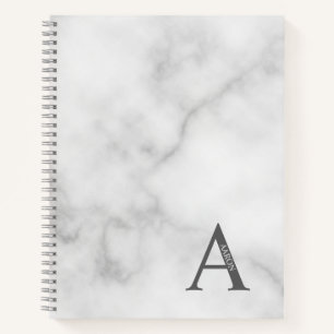 Personalisiertes elegantes Monogramm und NamensNot Notizblock