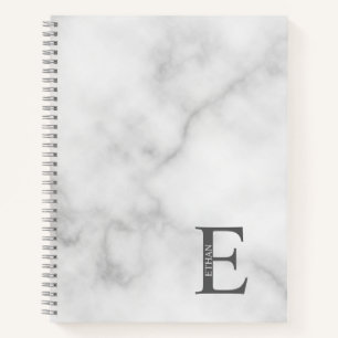 Personalisiertes elegantes Monogramm und NamensNot Notizblock