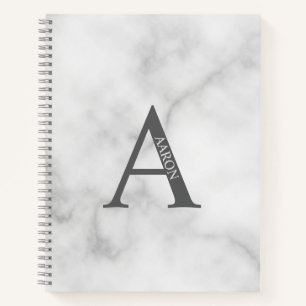 Personalisiertes elegantes Monogramm und NamensNot Notizblock
