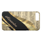 Personalisiertes elegantes Musikblatt Case-Mate iPhone Hülle (Rückseite (Horizontal))
