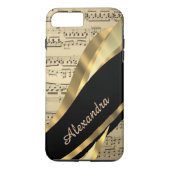 Personalisiertes, elegantes Musikblatt Case-Mate iPhone Hülle (Rückseite)