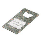 Personalisiertes elegantes Muster Geldbeutel Flaschenöffner (Vorderseite Schrägansicht)