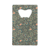 Personalisiertes elegantes Muster Geldbeutel Flaschenöffner (Rückseite)