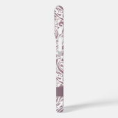 Personalisiertes elegantes Old Lavender Damask Mus Case-Mate iPhone Hülle (Rückseite / Links)