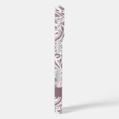 Personalisiertes elegantes Old Lavender Damask Mus Case-Mate iPhone Hülle (Rückseite / Rechts)