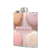 Personalisiertes Elegantes Pastell-Macaron Flachmann (Links)