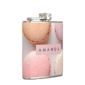 Personalisiertes Elegantes Pastell-Macaron Flachmann (Rechts)