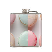 Personalisiertes Elegantes Pastell-Macaron Flachmann (Rückseite)