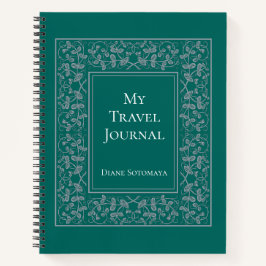 Personalisiertes elegantes Reisejournal Notizblock