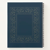 Personalisiertes elegantes Reisejournal Notizblock (Rückseite)