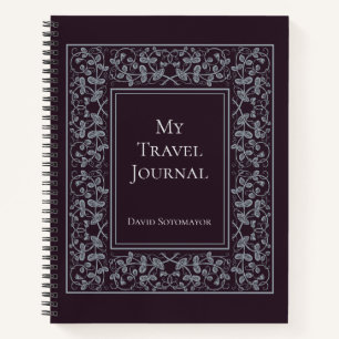 Personalisiertes elegantes Reisejournal Notizblock