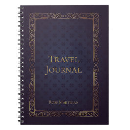 Personalisiertes elegantes Reisejournal Notizblock
