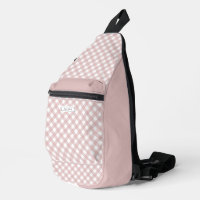 Personalisiertes elegantes, rosa Kariertes Muster