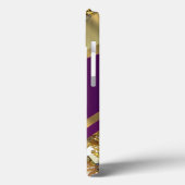 Personalisiertes, elegantes Rosa und goldenes Gelb Case-Mate iPhone Hülle (Rückseite / Links)