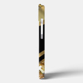 Personalisiertes elegantes Schwarz-Gold Case-Mate iPhone Hülle (Rückseite / Links)